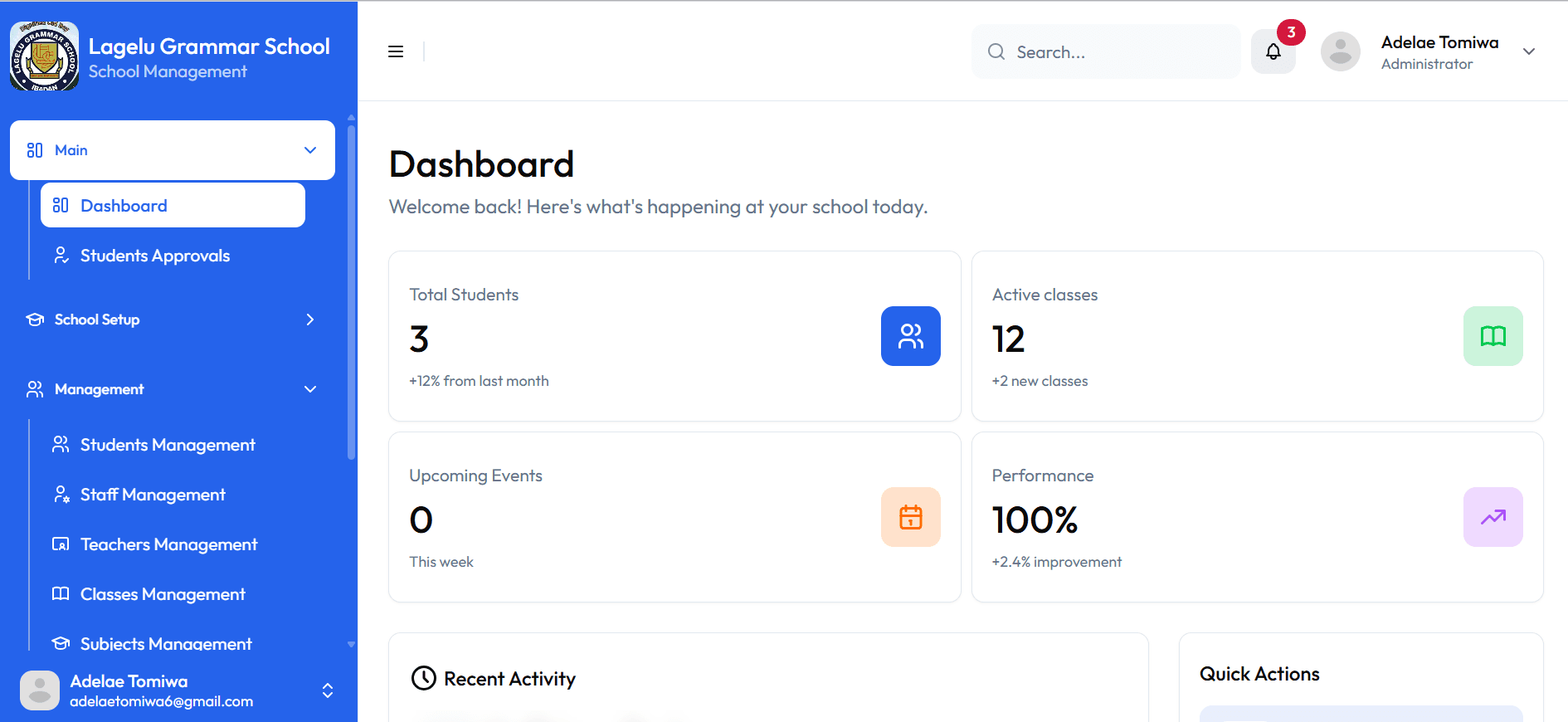 LGS Edumanage – School Management System